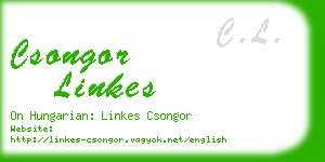csongor linkes business card